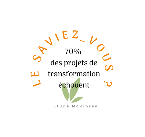 Le saviez-vous Le saviez-vous ? 70 % des projets de transformation échouent
